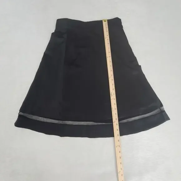 Marc Jacobs Silk ladies skirt black Size 10 dark feminine formal minimalistic - Picture 6 of 11